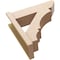 Ekena Millwork 8-in W x 26-in D x 26-in H Balboa Slat Rough Cedar Woodgrain TimberThane Outlooker, Primed Tan OUTUR080X26X26BOA24RCPR - alternate 4